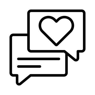 İletiler web simgesi vektör illüstrasyonu