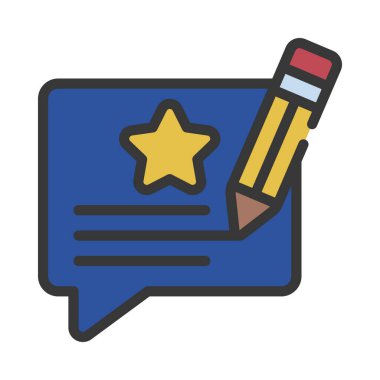 İnceleme İletisi web vektör illüstrasyonunu yaz