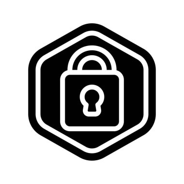 kilit simgesi, basit vektör çizim