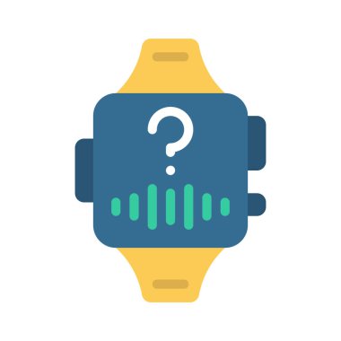 smartwatch simgesi, vektör illüstrasyonu basit tasarım