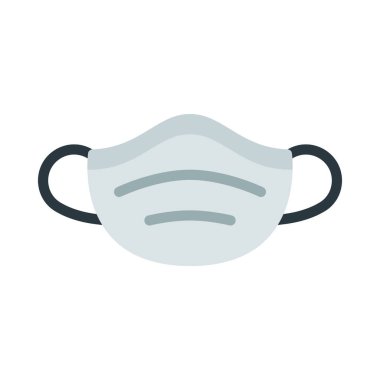 yüz maskesi web simgesi vektör çizimi