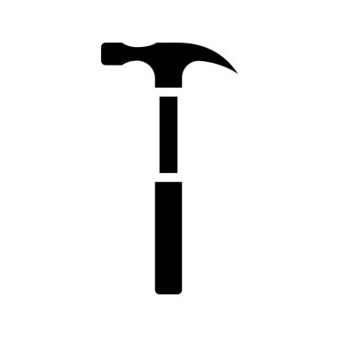 Beyaz arkaplanda pençe çekiç simgesi