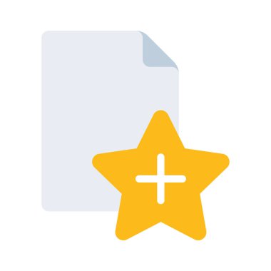 Favori Belge simgesi, vektör illüstrasyonu  