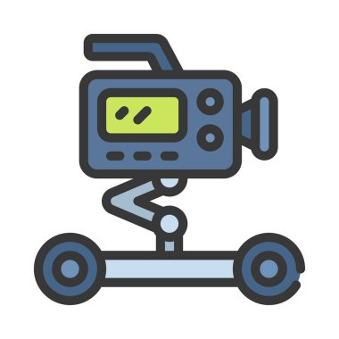 video kamera ikonu vektör illüstrasyon tasarımı 