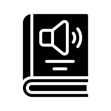 ses kitabı simgesi, vektör illüstrasyonu