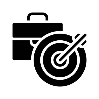İş Hedefleri web simgesi vektör illüstrasyonu