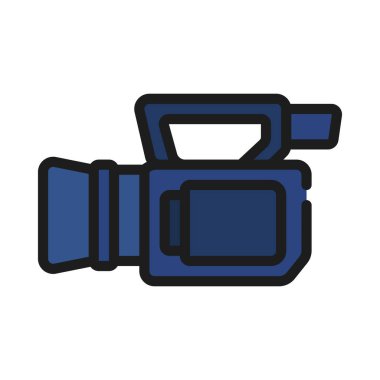 video kamera ikonu vektör illüstrasyon tasarımı 
