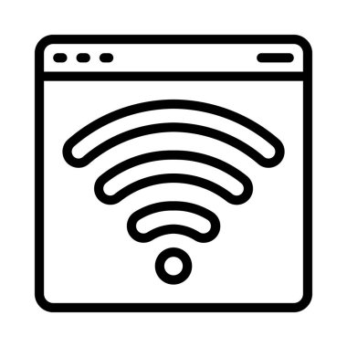 wifi işaret simgesi vektör illüstrasyonu