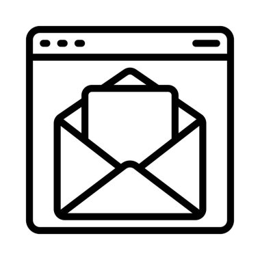 e- posta simgesi, vektör illüstrasyonu