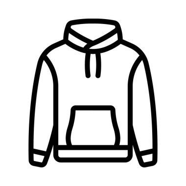 Kapüşonlu. Web simgesi basit vektör illüstrasyonu