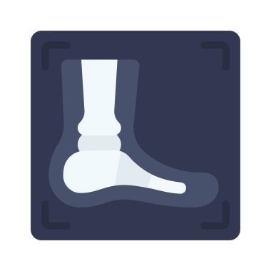Foot X Ray web simgesi vektör çizimi