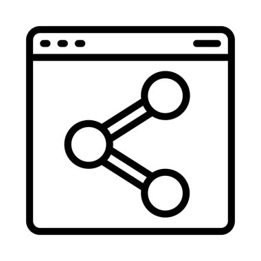 Web simge vektör çizim paylaşmak                       