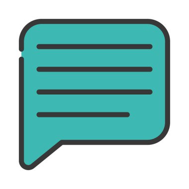 Kenar Noktası İleti simgesi, vektör illüstrasyonu 