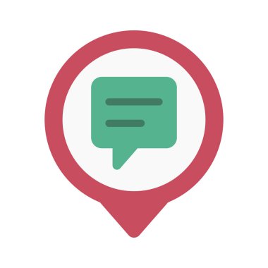 ileti simgesi, vektör illüstrasyonu 