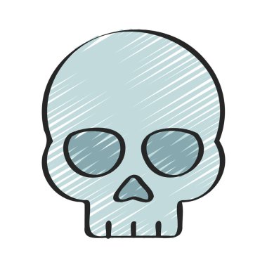 Death web simgesi düz tasarım, vektör illüstrasyonu