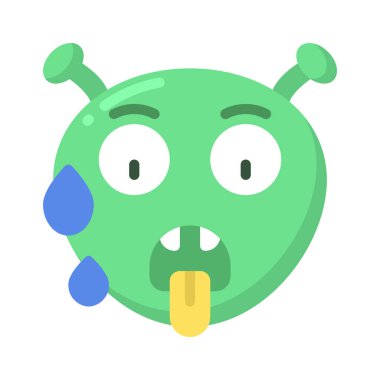 Isıtma simgesinin üzerinde düz simge, vektör illüstrasyonu 