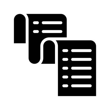 Makbuz simgesi. Beyaz arkaplanda izole edilmiş web tasarımı için vektör simgesi