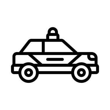 araba simgesi, vektör illüstrasyonu basit tasarım 