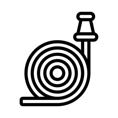 Su Hortumu düz simgesi, vektör çizimi 