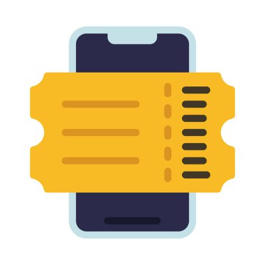 Biletler Uygulama simgesi vektör illüstrasyonu       