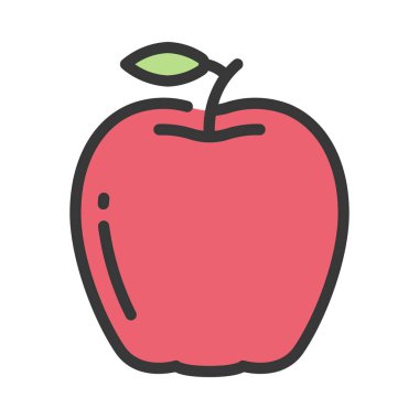 elma meyvesi tasarım simgesi