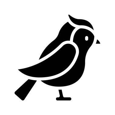 bird icon, vector illustration simple design