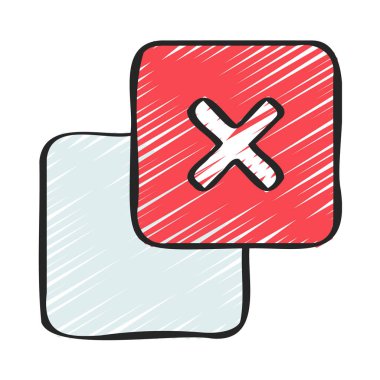 Katman simgesi vektör illüstrasyon tasarımını sil