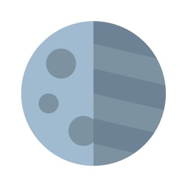 Moon Dark Side web simgesi vektör çizimi