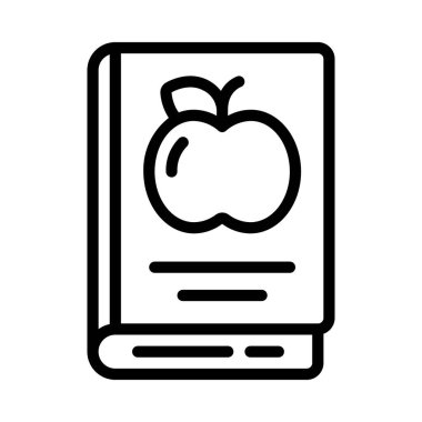 Besleyici Kitap simgesi, vektör illüstrasyonu