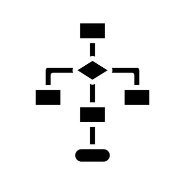 iş Akış Çizelgesi simgesi, vektör illüstrasyonu
