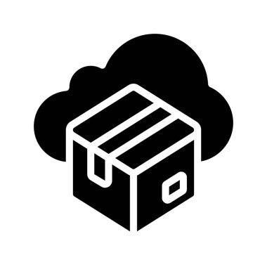 Bulut Taşıma Simgesi, Vektör İllüstrasyonu