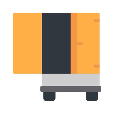 Lorry Açık Web simgesi, vektör illüstrasyonu                      