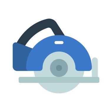 Çember Testere simgesi, vektör illüstrasyonu basit tasarım