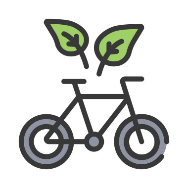 Çevre dostu ağ simgesi vektör illüstrasyonu