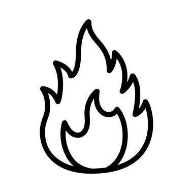 Yanıcı Ürün İşaret Simgesi Vektör Çizimi Tasarımı