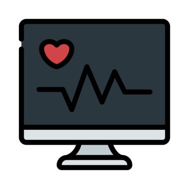 Kalp atışı simgesi resimli ekran 