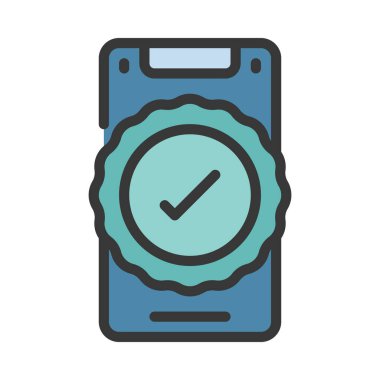 İyi Kaliteli Mobil simge, vektör illüstrasyonu basit tasarım