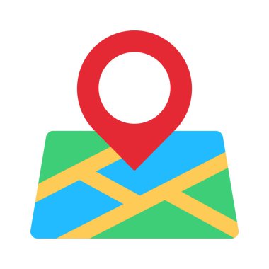 konum pin simgesi, vektör illüstrasyonu basit tasarım