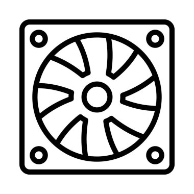 Bilgisayar Hayranı simgesi, vektör illüstrasyonu 