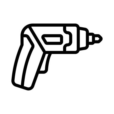 Küçük Elektrikli Tornavida vektör çizimi 