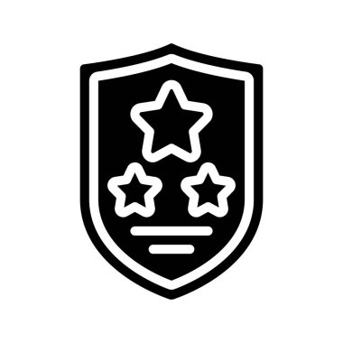 Basit Kalkan simgesi, vektör illüstrasyonunu incele