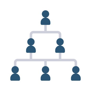 hiyerarşi web simgesi, vektör çizim              