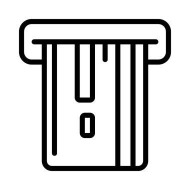 atm web simgesi vektör illüstrasyonu