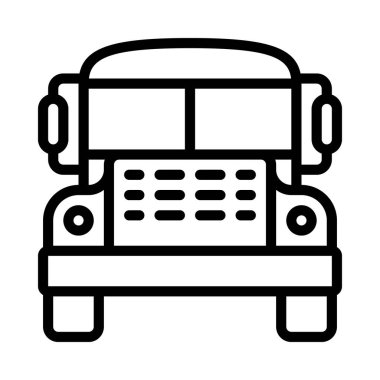 okul servisi web simgesi vektör illüstrasyonuName