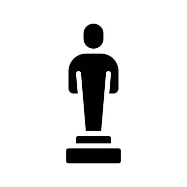 Oyunculuk Ödülü ikonu vektör illüstrasyon tasarımı