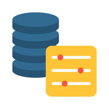 Veri Filtreleme simgesi, vektör illüstrasyonu   