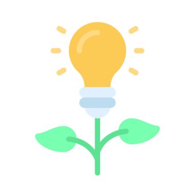 Temiz Enerji Ağı simgesi, vektör illüstrasyonu                     