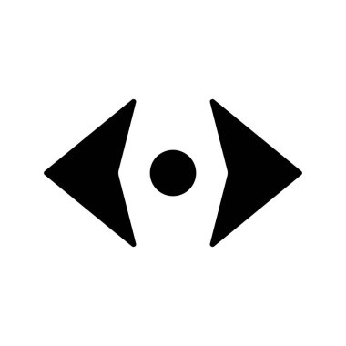 Çember Çevresinde İki Ok Web ikonu vektör illüstrasyonu