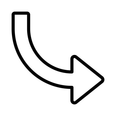  Sağ yön ok ikonu vektör illüstrasyonu 