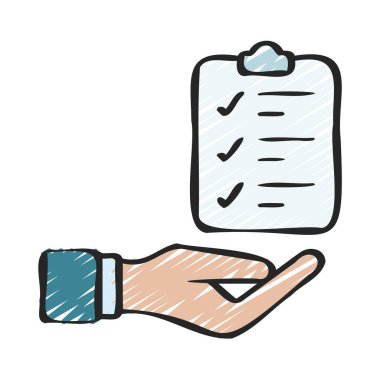Checklist icon, vector illustration simple design